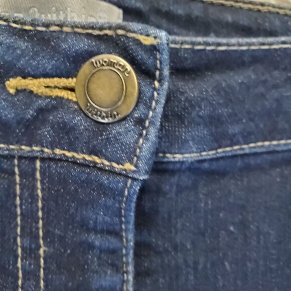 Woman Within Jeans Womens 36W Blue Stretch Denim Classic Fit Straight - Picture 9 of 12